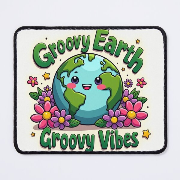 Item preview, Groovy Earth-cute Planet retro aesthetic designed and sold by wineesshop.