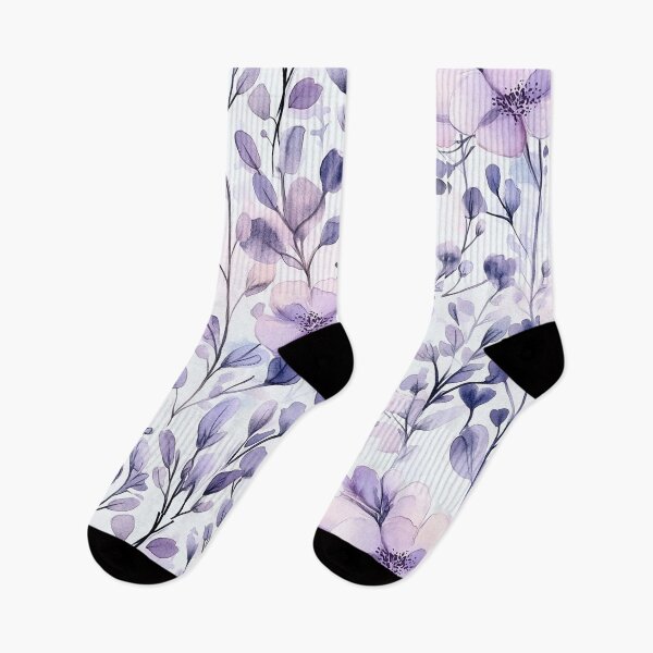 Item preview, Elegant Watercolor Purple Floral designed and sold by WinfinityStudio.