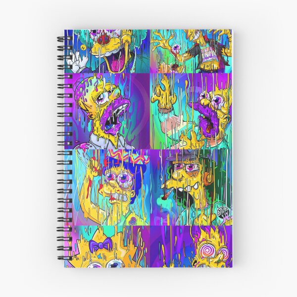 Aperçu de l'œuvre Collage de personnages de Heady Simpsons Fan Art créée et vendue par FestDrip.
