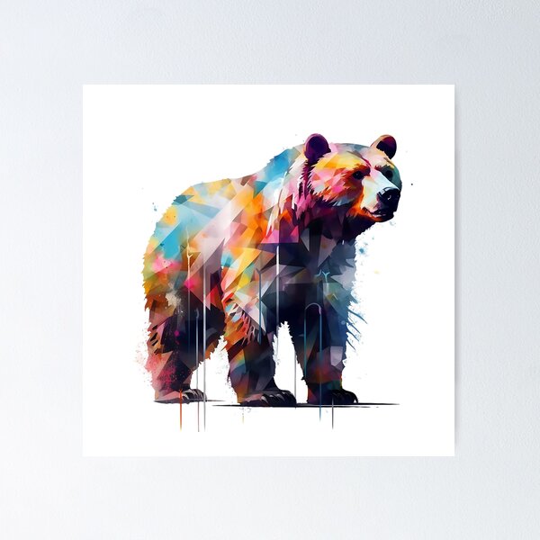 Artikelvorschau, Bär | Aquarell | Wildtier | Tier | Zoo | Tierwelt | Lebensstil | Kräftige Farben entworfen und verkauft von mwinter2205.