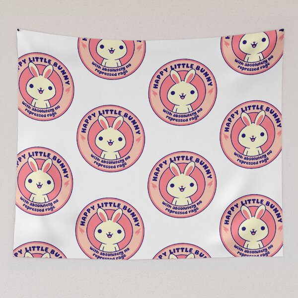 Item preview, Happy little bunny with absolutely no repressed rage designed and sold by ChadWizard.