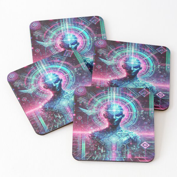Item preview, Glitch Cyberpunk Chaos – Futuristic Digital Art designed and sold by ArtsyEcho.