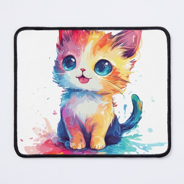 Aperçu de l'œuvre Chibi Silly Cat – Adorablement adorable créée et vendue par InkDreamMotion.