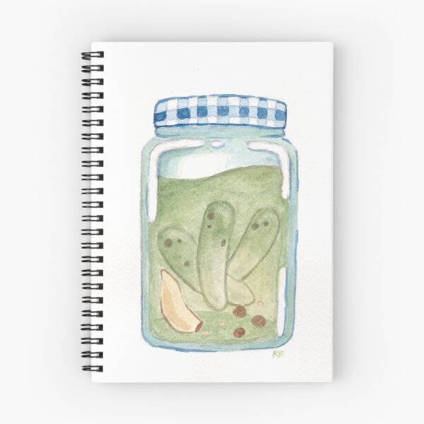Item preview, Pickle Jar Watercolor Art designed and sold by A_Guy_With_Art_Supplies.