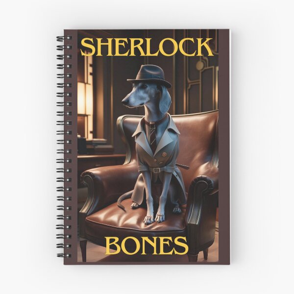 Item preview, Sherlock ‘Bones’ Pet Detective designed and sold by FunPetPortraits.