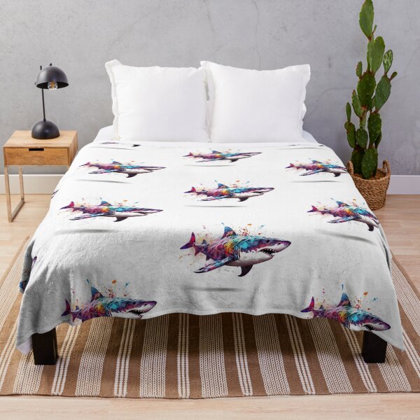 Item preview, Shark | Sealife | Marine | Watercolor | Wild Animal | Animal | Zoo | Wildlife | Lifestyle | Bold Colors designed and sold by mwinter2205.
