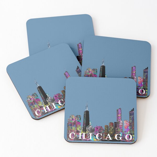 Item preview, Colorful Chicago urban street art designed and sold by Phat Dog Designs .