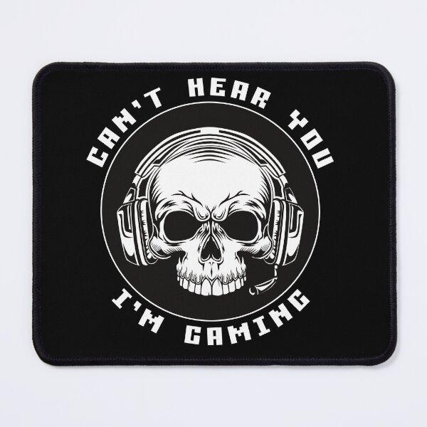 Item preview, Can't Hear You I'm Gaming Skull Headset Funny Gamer designed and sold by Mustapha  ALAHAYANE.