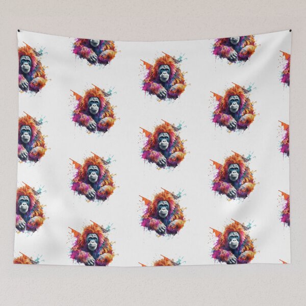 Item preview, Orangutang | Watercolor | Wild Animal | Animal | Zoo | Wildlife | Lifestyle | Bold Colors  designed and sold by mwinter2205.
