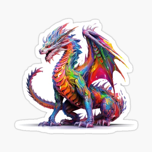 Artikel-Vorschau von Drache | Reptil | Wildtier | Tier | Zoo | Tierwelt | Lebensstil | Kräftige Farben | Aquarell, designt und verkauft von mwinter2205.
