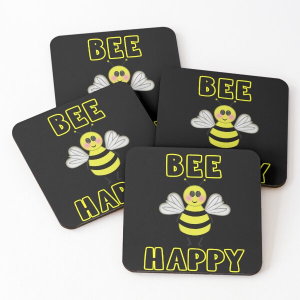 Item preview, BEE HAPPY Cartoon Honeybee  designed and sold by carolina1.
