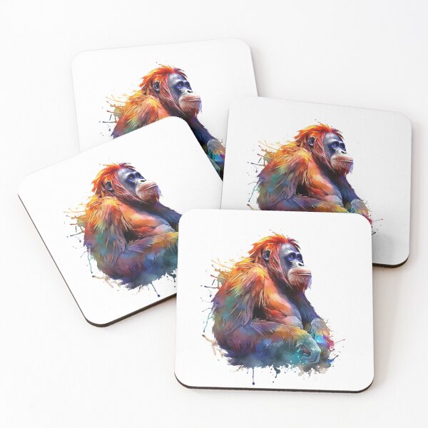 Item preview, Orangutang | Watercolor | Wild Animal | Animal | Zoo | Wildlife | Lifestyle | Bold Colors  designed and sold by mwinter2205.