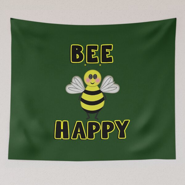 Item preview, BEE HAPPY Cartoon Honeybee  designed and sold by carolina1.