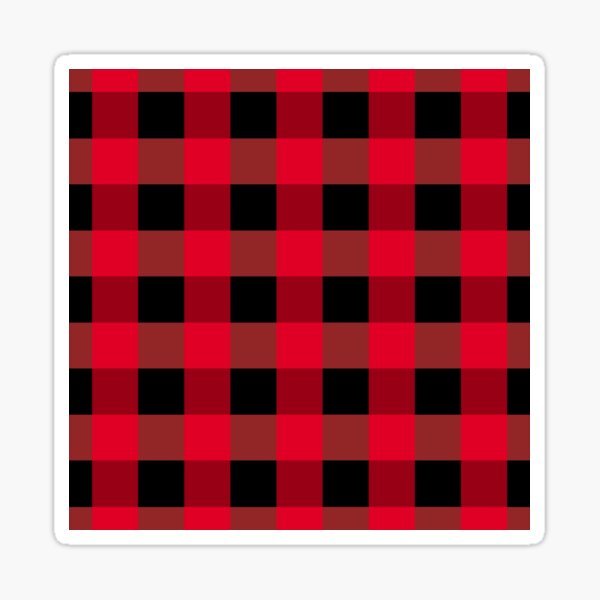 Item preview,  Buffalo Plaid Red and Black Checkered Pattern, Classic Lumberjack Design designed and sold by Phat Dog Designs .