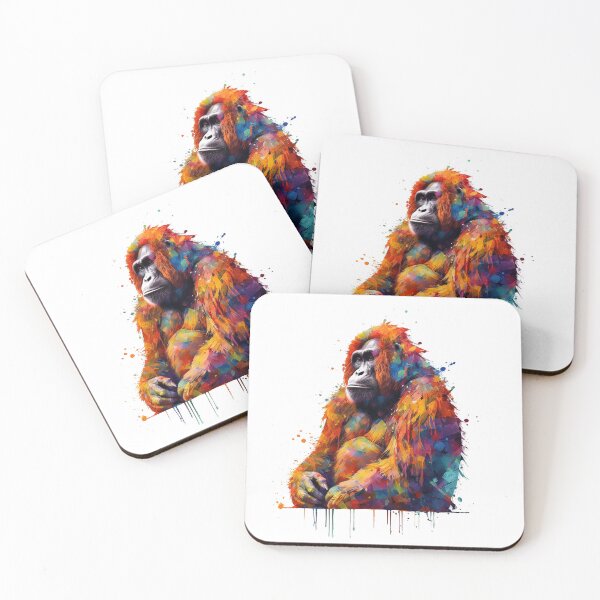 Item preview, Orangutang | Watercolor | Wild Animal | Animal | Zoo | Wildlife | Lifestyle | Bold Colors  designed and sold by mwinter2205.