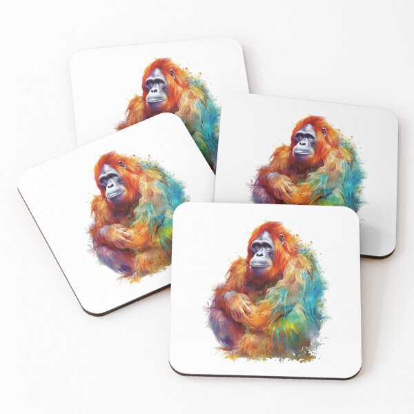 Item preview, Orangutang | Watercolor | Wild Animal | Animal | Zoo | Wildlife | Lifestyle | Bold Colors  designed and sold by mwinter2205.