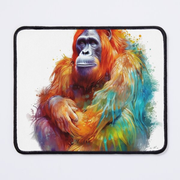 Item preview, Orangutang | Watercolor | Wild Animal | Animal | Zoo | Wildlife | Lifestyle | Bold Colors designed and sold by mwinter2205.