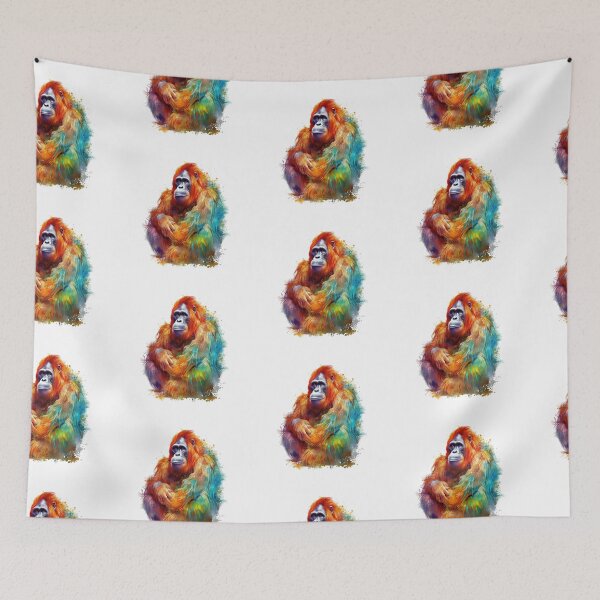 Item preview, Orangutang | Watercolor | Wild Animal | Animal | Zoo | Wildlife | Lifestyle | Bold Colors  designed and sold by mwinter2205.