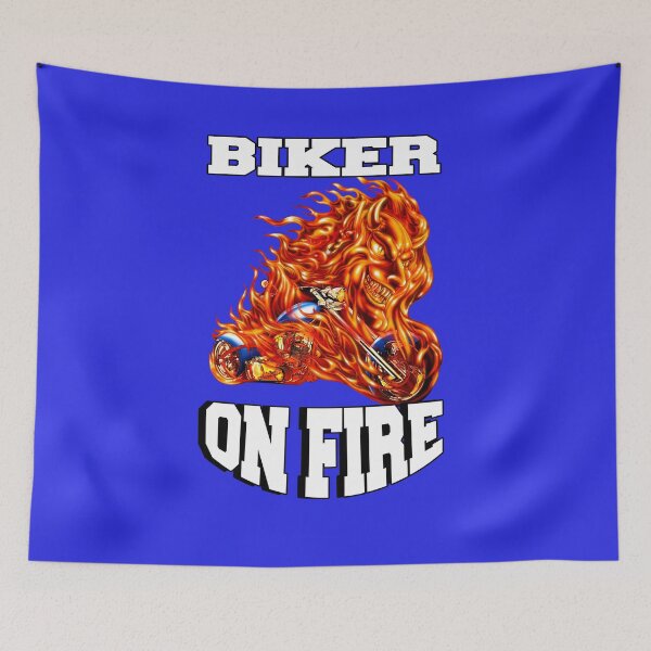 Item preview, Biker Motorcycle Rider Biker On Fire designed and sold by fantasticdesign.