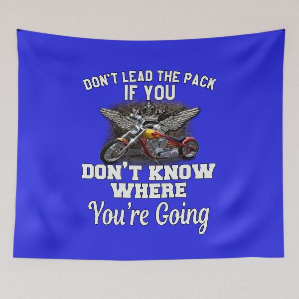 Item preview, Biker Motorcycle Rider Don’t Lead The Pack If You Don’t Know Where You’re Going designed and sold by fantasticdesign.