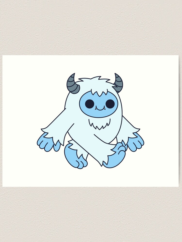 Yeti Art Print by Monster Tea Party