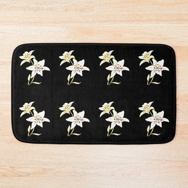 Item preview, White lily flower petal in bloom artistic flower lover designed and sold by Artstastic.