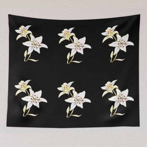 Item preview, White lily flower petal in bloom artistic flower lover designed and sold by Artstastic.