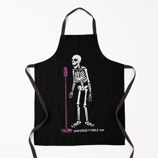 Item preview, Unforgettable Too Skeleton Singer with microphone designed and sold by LuvGlamGraphics.