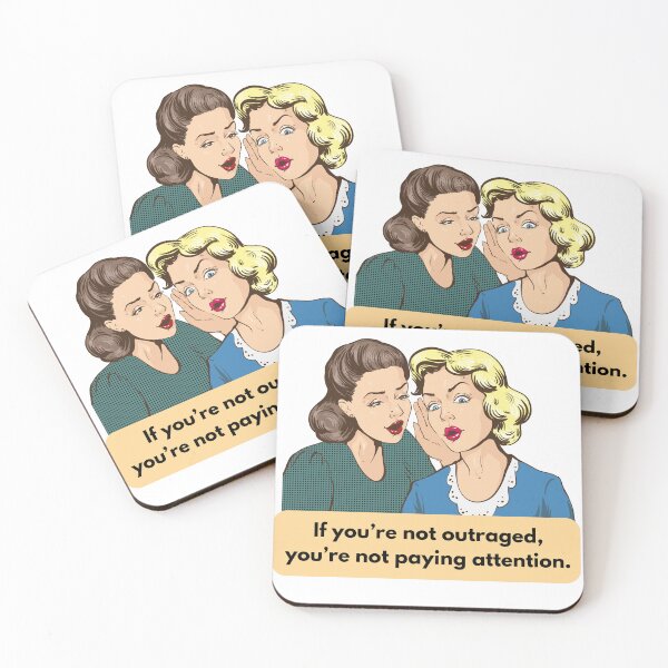 Item preview, If You're Not Outraged, You're Not Paying Attention designed and sold by WildHeartsbyKit.