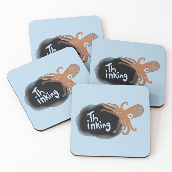 Item preview, Squid Thinking Pun designed and sold by Amy Hadden.