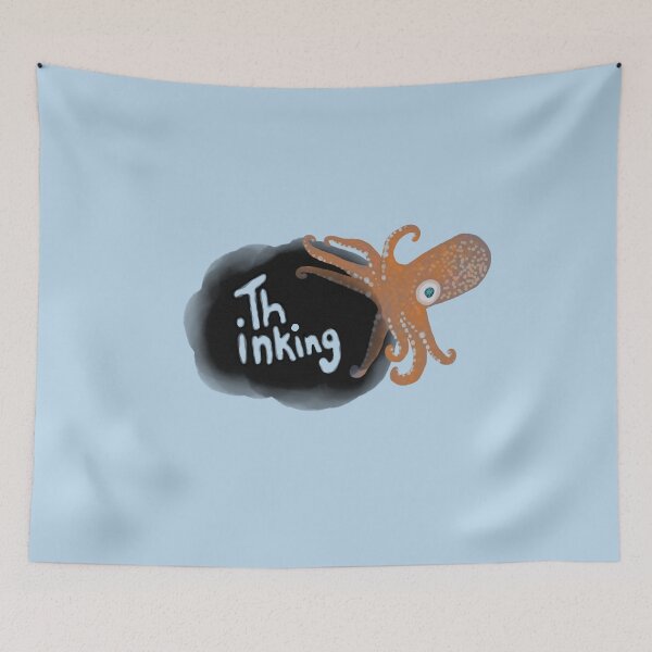 Item preview, Squid Thinking Pun designed and sold by Amy Hadden.