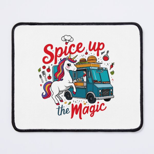 Item preview, Spice Up the Magic – Chef Unicorn Food Truck designed and sold by zoughlal.