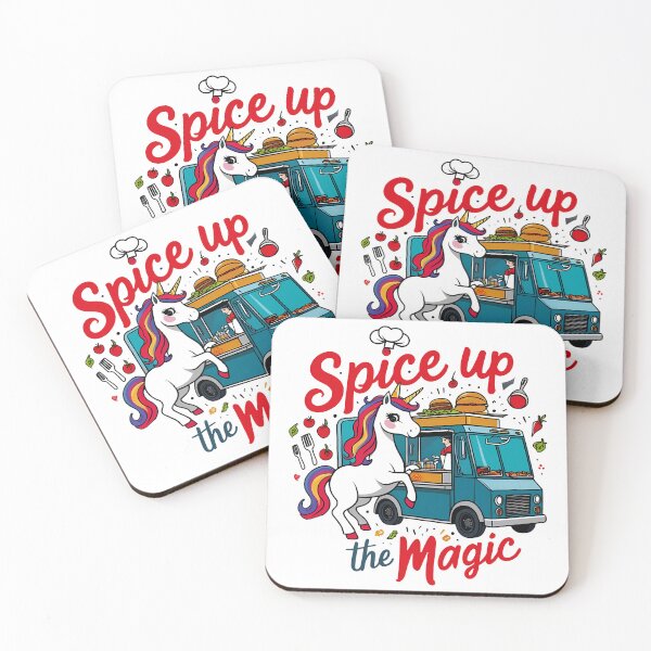 Item preview, Spice Up the Magic – Chef Unicorn Food Truck designed and sold by zoughlal.