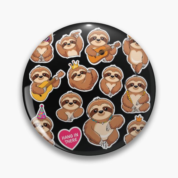 Item preview, Sloth Party Sticker Design by Steezee designed and sold by SteezeeStore.