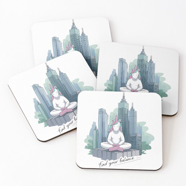 Item preview, Find Your Balance – Urban Zen Unicorn designed and sold by zoughlal.