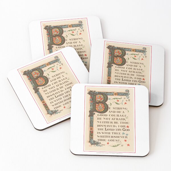Item preview, Be Strong and of a Good Courage designed and sold by Pictures With A Message.