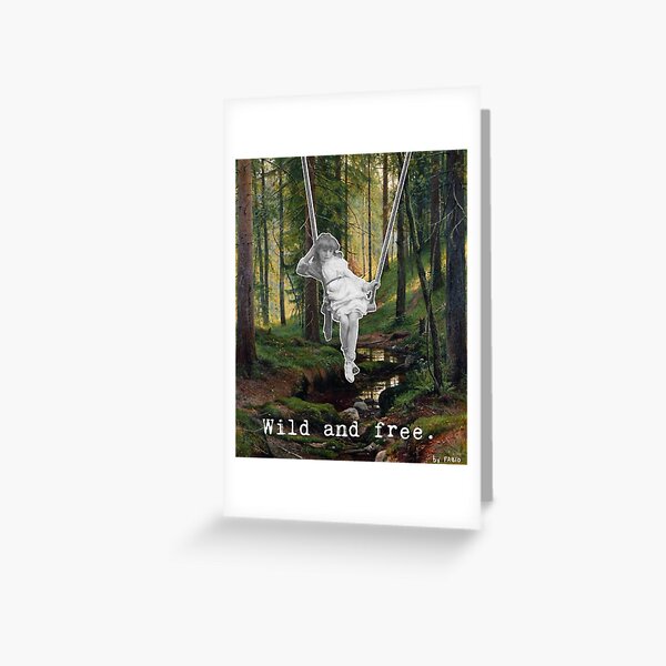 Item preview, Wild and free for nature and forest lovers designed and sold by VerticalBear&Sons.
