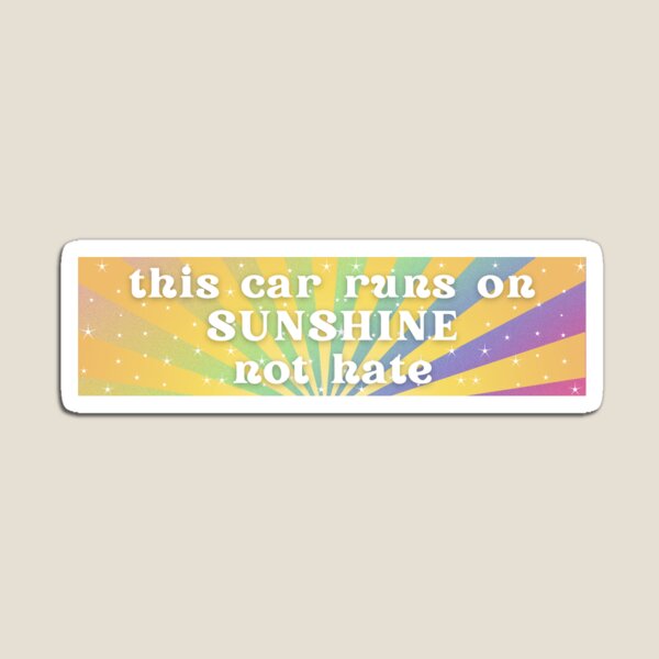 Item preview, this car runs on sunshine (rainbow) designed and sold by monocatbear.