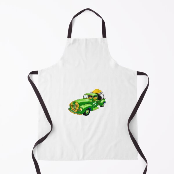 Item preview, A green pick up truck carrying a pot full of gold coins designed and sold by Ozz-art.