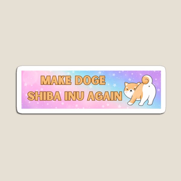 Vista previa del artículo con la obra «Haz que Doge Shiba Inu vuelva a serlo», diseñado y vendido por monocatbear.