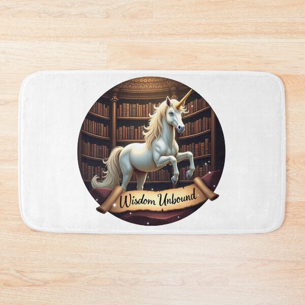 Item preview, Wisdom Unbound – Enchanted Librarian Unicorn designed and sold by zoughlal.