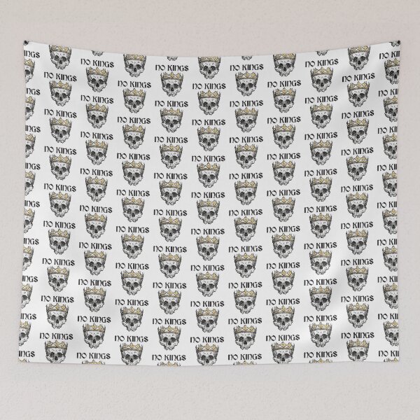 Item preview, No Kings Skull With Crown designed and sold by TheRainFamily.