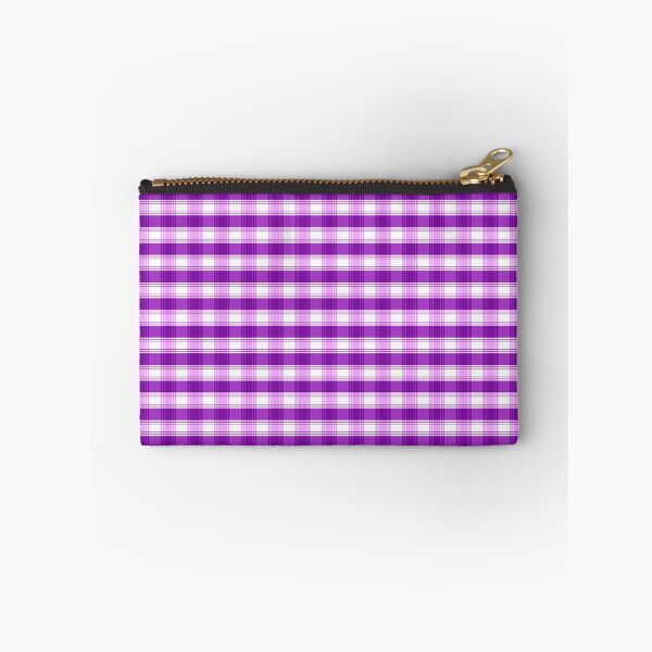 Item preview, lilac and white small checkered shirt with checkered pattern designed and sold by fuzzyfox.