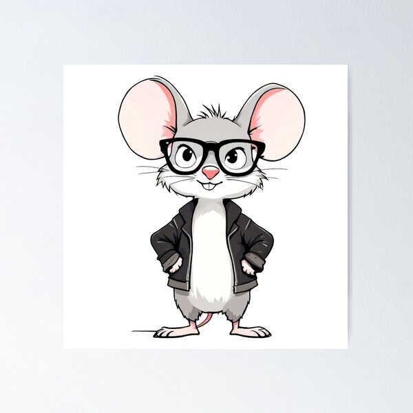 Item preview, Nerdy Cool Mouse designed and sold by SteadyRolling.