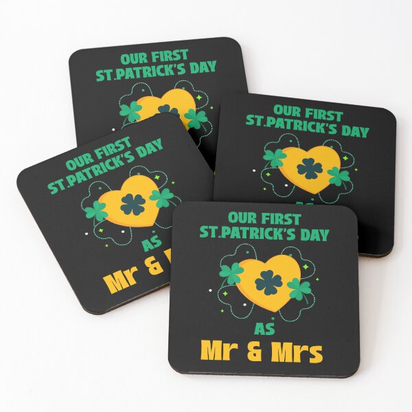Item preview, Our First St. Patrick's Day as Mr and Mrs designed and sold by 87-Aesthetics.