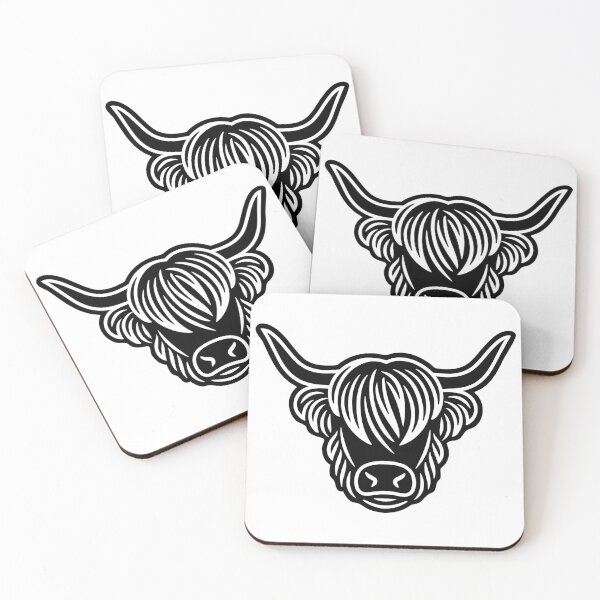 Item preview, Highland Cow Reverse Silhouette designed and sold by theartfulaspie.