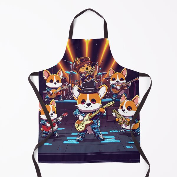 Item preview, Corgi Rock Band Live T-Shirt designed and sold by BatkuzaHUB.