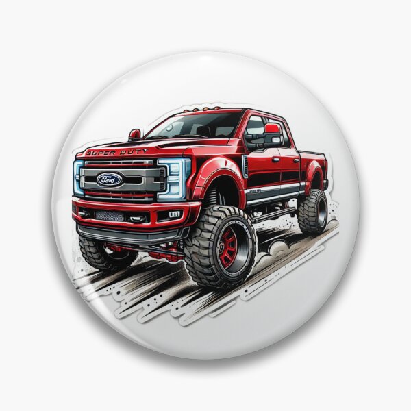 Item preview, Lifted Red Ford Super Duty Off-Road Beast designed and sold by IronCladArms.