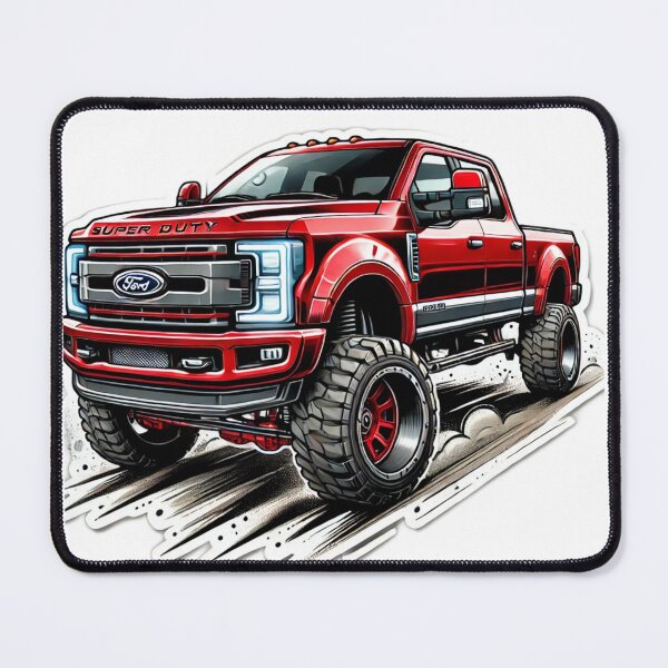 Item preview, Lifted Red Ford Super Duty Off-Road Beast designed and sold by IronCladArms.