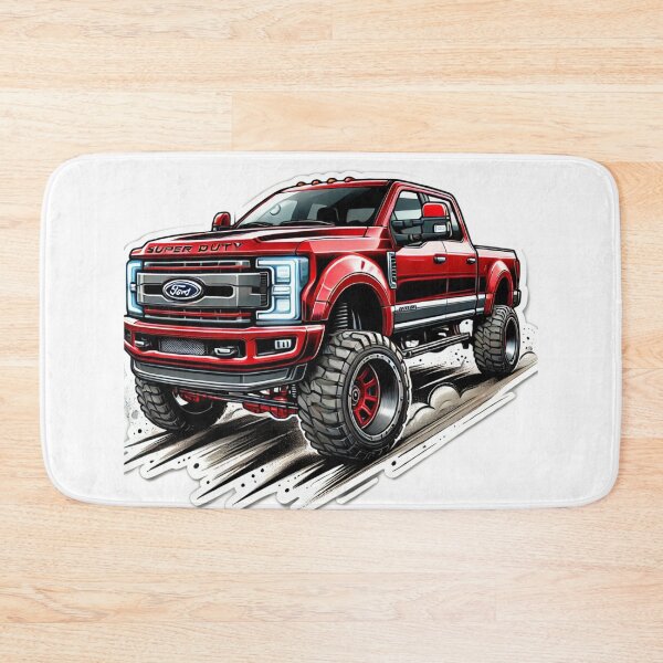 Item preview, Lifted Red Ford Super Duty Off-Road Beast designed and sold by IronCladArms.